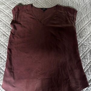 Express Purple Cap Sleeve Blouse
